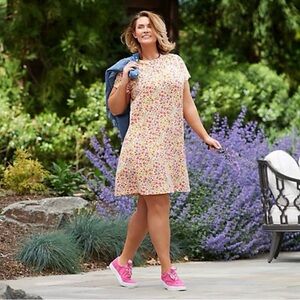 Isaac Mizrahi Floral T-Shirt Dress
